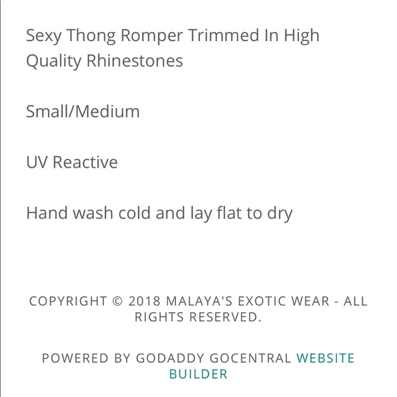 Sexy thong Rhinestone Romper - Picture 2 of 2